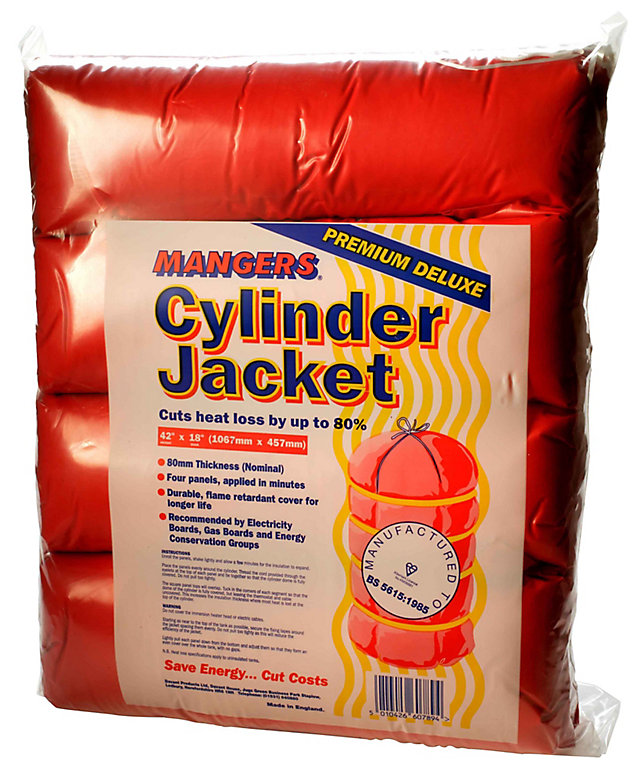 Product image for Mangers 4 piece Cylinder Water tank jacket (H)1067mm (W)450mm (T)80mm