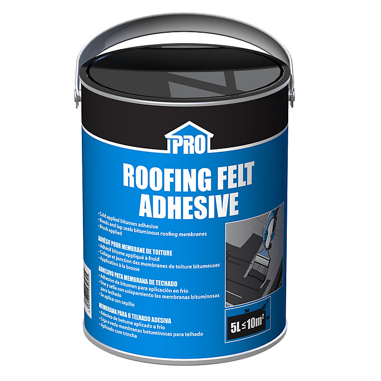 Product image for Roof Pro Roof felt adhesive 5kg 5L