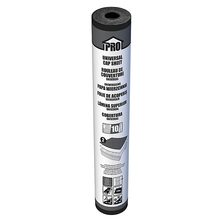 Product image for Roof pro Grey Roofing felt cap sheet, (L)10m (W)1m