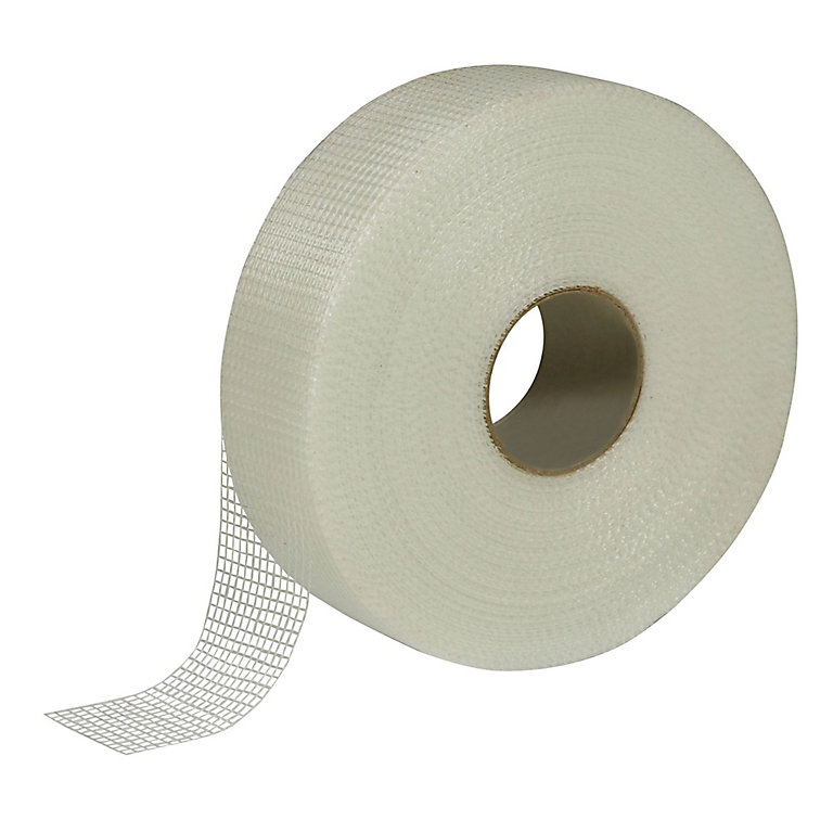 Product image for Diall Fibreglass White Joining Tape (L)90m (W)50mm