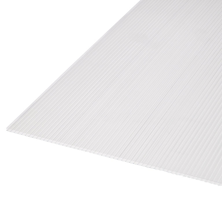 Product image for Roof Pro Clear Polycarbonate Twinwall Roofing sheet (L)3m (W)1000mm (T)10mm