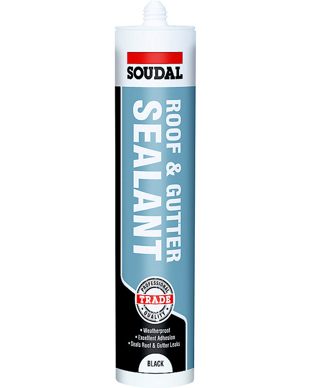Product image for Soudal Black Roof & gutter Bituminous mastic, 290ml