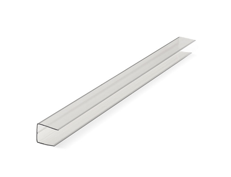 Product image for Polywall Clear Capping strip (L)2000mm (W)16mm