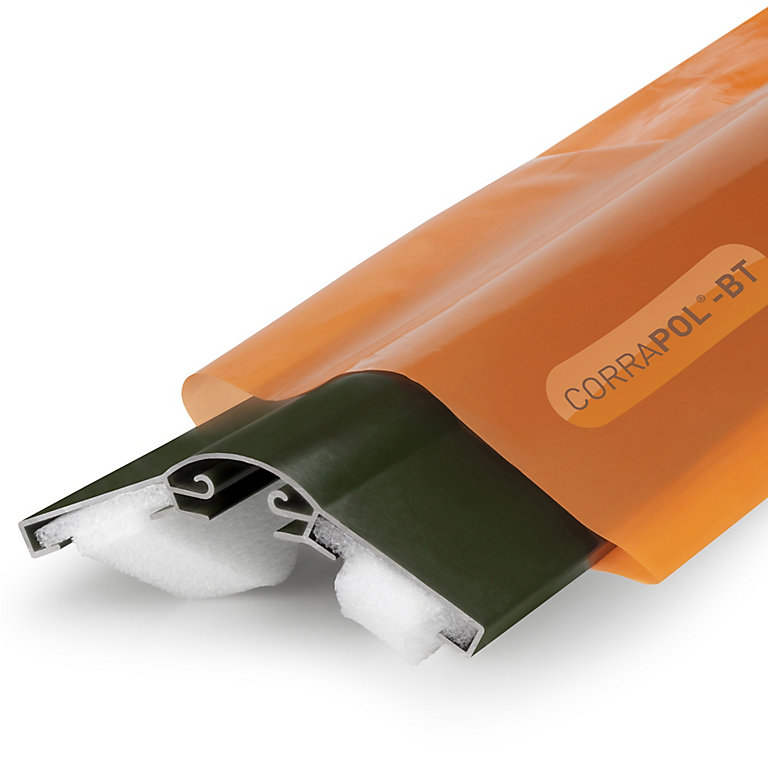Product image for Corrapol Green Aluminium Ridge piece (L)2mm (W)145mm