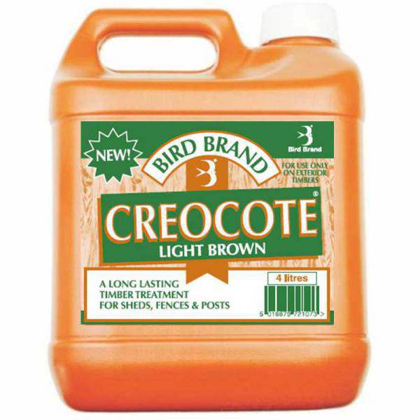Product image for Bird Brand 4ltr Creocote Timber Treatment Light
