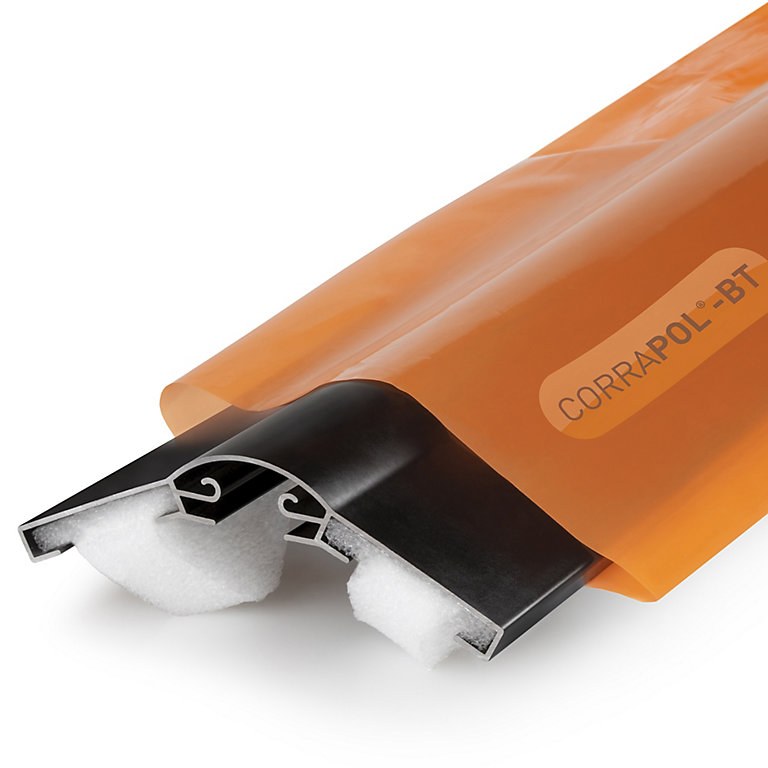 Product image for Corrapol Black Aluminium Ridge piece (L)6mm (W)145mm
