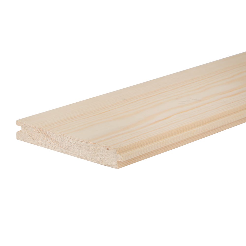 Product image for 25mm X 150mm Softwood Tongue & Groove Redwood Flooring (6'' X 1'')