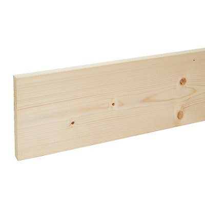 Image of Metsä Wood Smooth Planed Square edge Whitewood spruce Stick timber (L)2.4m (W)144mm (T)18mm S4SW09