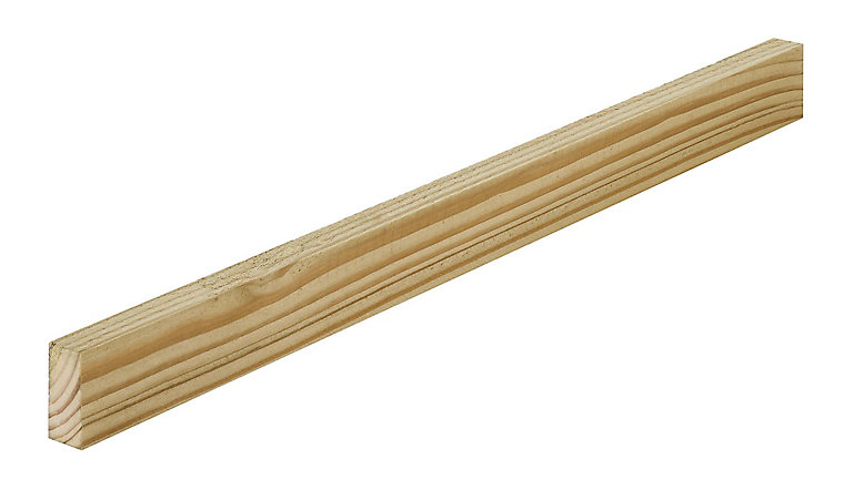 Product image for Metsä Wood Treated Rough Sawn Treated Stick timber (L)1.8m (W)38mm (T)22mm