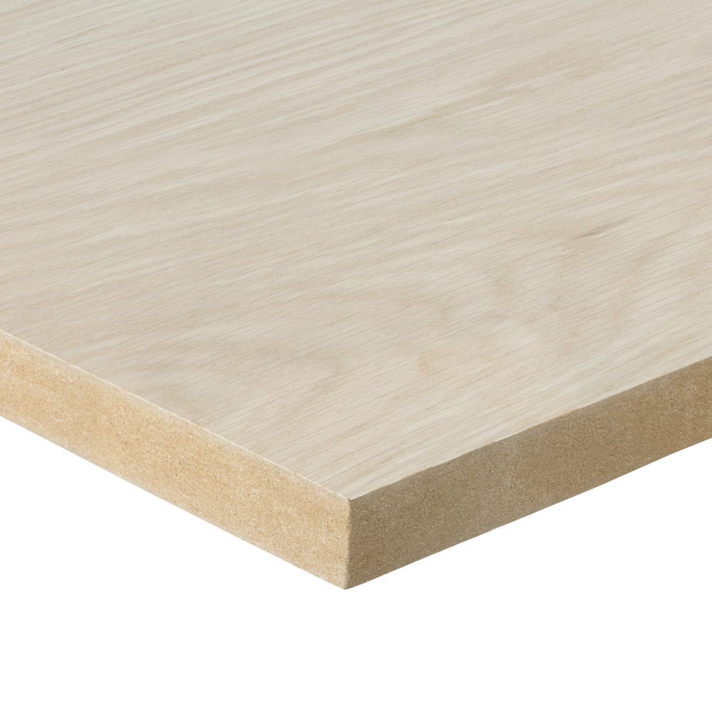 Image of 19mm American White Oak Veneered MDF Board A/B Grade 2440mm X 1220mm (8' X 4')