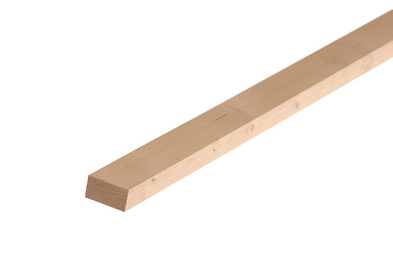 Product image for Metsä Wood Smooth Planed Square edge Whitewood spruce Timber (L)1.8m (W)34mm (T)18mm