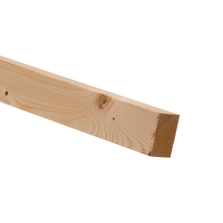 Product image for Smooth Planed Square edge Spruce Stick timber (L)1.8m (W)44mm (T)34mm 253274, Pack of 12