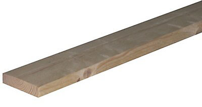 Image of Metsä Wood Whitewood spruce Timber (L)2.4m (W)150mm (T)25mm RSUS11