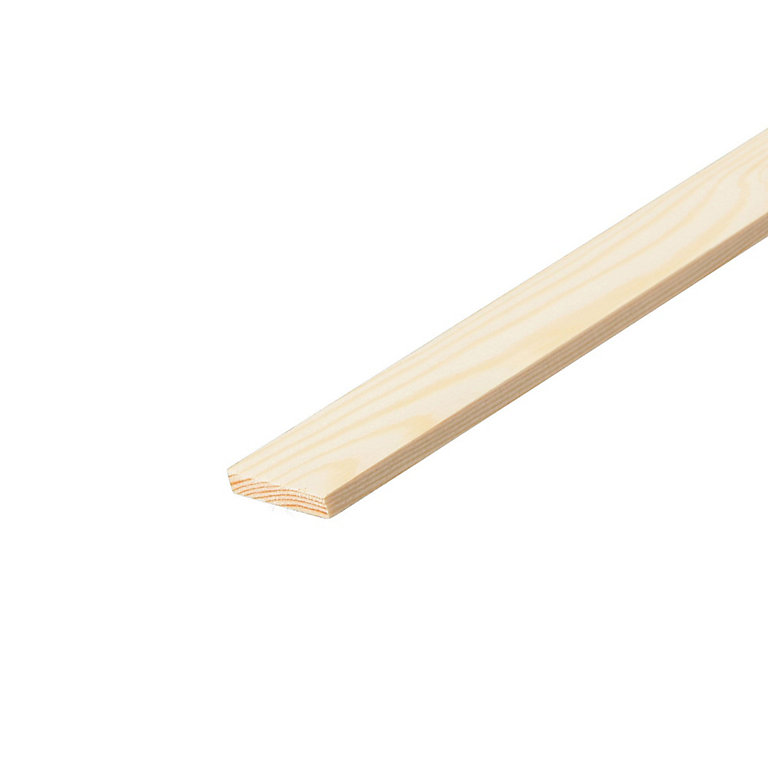 Product image for Cheshire Mouldings Smooth Planed Square edge Pine Stripwood (L)0.9m (W)36mm (T)6mm STPN39