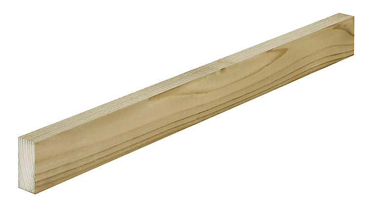 Product image for Sawn Treated Batten (L)2.4m (W)50mm (T)25mm, Pack of 6