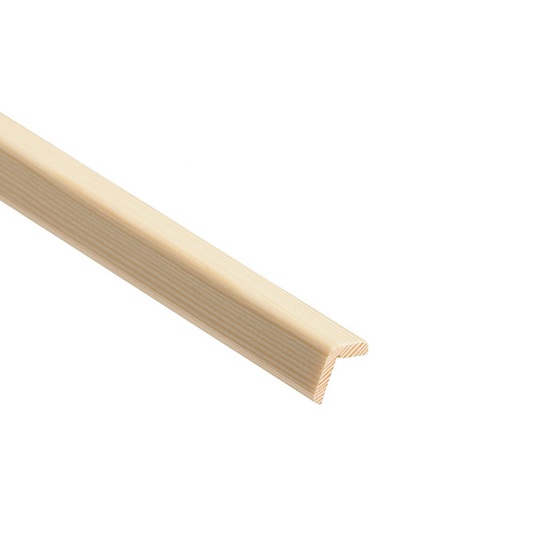 Image of Natural Pine Angled edge Moulding (L)2.4m (W)20mm (T)20mm