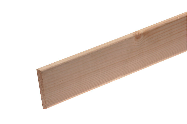 Image of GoodHome Natural Pine Rounded Architrave (L)2.1m (W)69mm (T)12mm