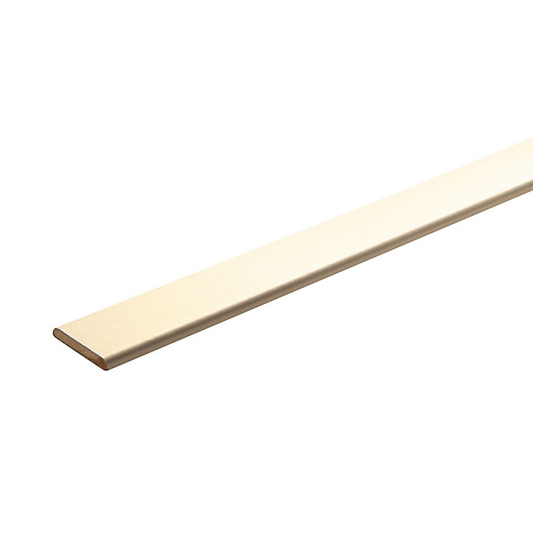 Product image for White MDF D-Shape Moulding (L)2.4m (W)30mm (T)6mm