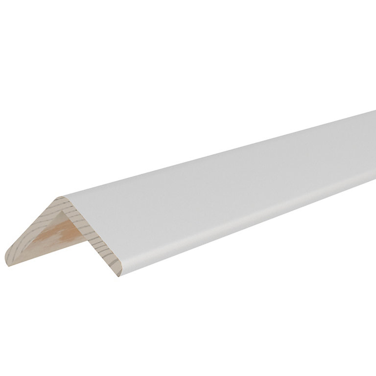 Product image for White Pine Angled edge Moulding (L)2.4m (W)20mm (T)20mm