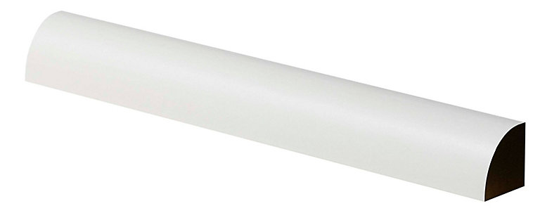 Image of Geom Fully finished White MDF Barrel Moulding (L)2.4m (W)18mm (T)18mm