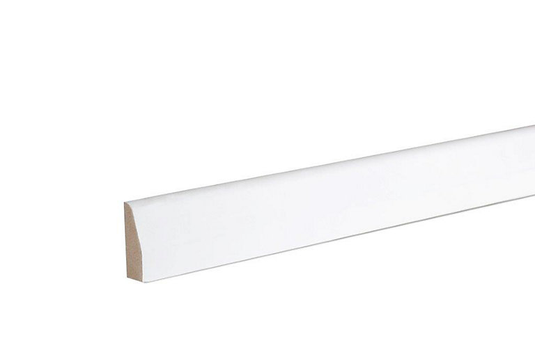 Product image for White MDF Chamfered Architrave (L)2.1m (W)44mm (T)14.5mm, Pack of 5