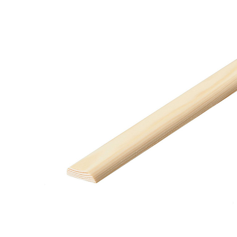 Product image for Pine D-Shape Moulding (L)2.4m (W)50mm (T)6mm