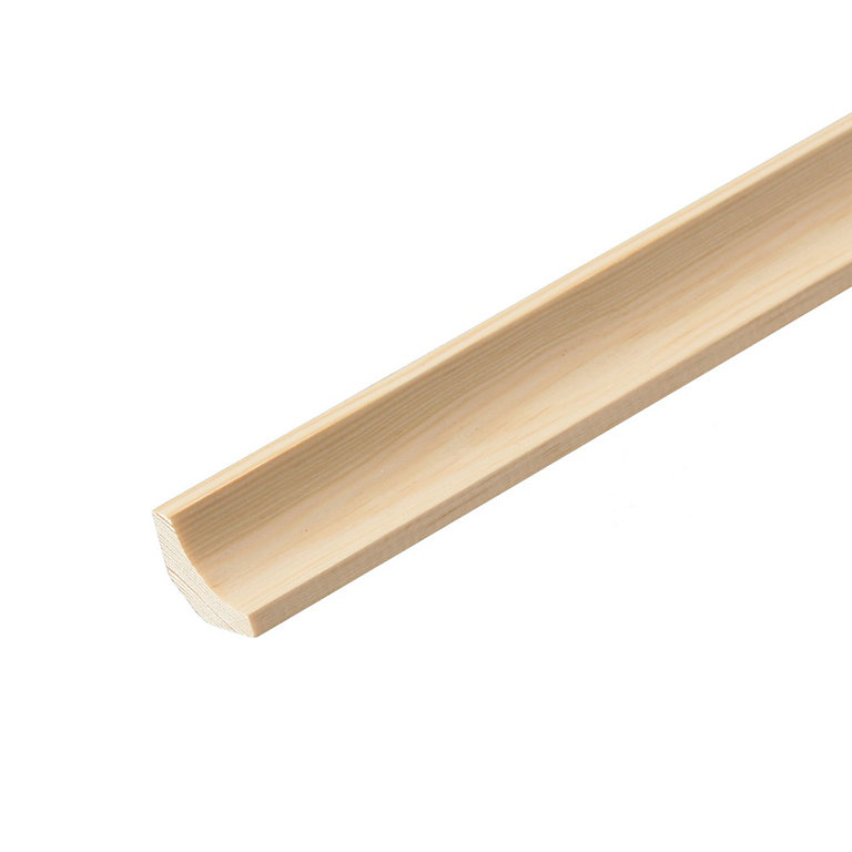 Product image for Natural Pine Scotia Moulding (L)2.4m (W)23mm (T)23mm