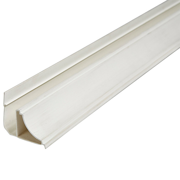 Image of Geom White uPVC Cornice Moulding (L)2.4m (W)50mm (T)25mm