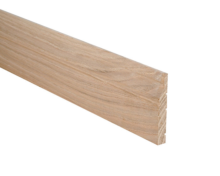 Product image for Oak Ogee Skirting board (L)2.4m (W)120mm (T)18mm, Pack of 3