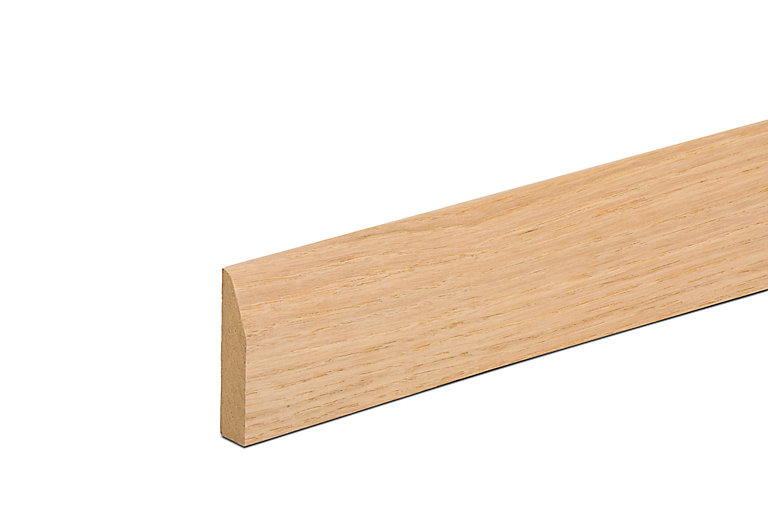Product image for MDF Oak Chamfered Architrave (L)2.1m (W)69mm (T)18mm, Pack of 5
