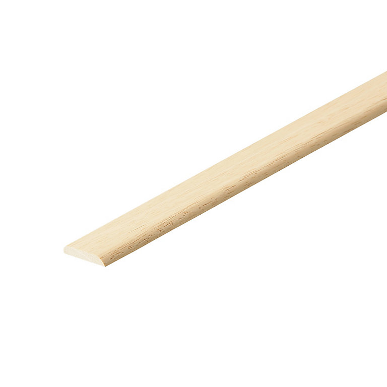 Product image for Natural Hardwood D-Shape Moulding (L)2.4m (W)33mm (T)5mm