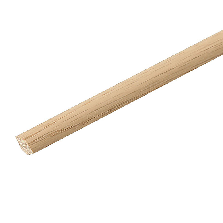 Product image for White Oak Ovolo Moulding (L)2.4m (W)18mm (T)18mm