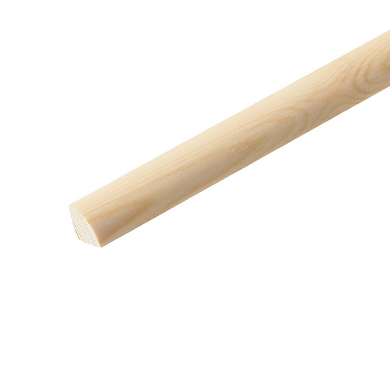 Product image for Natural Pine Ovolo Moulding (L)2.4m (W)23mm (T)23mm