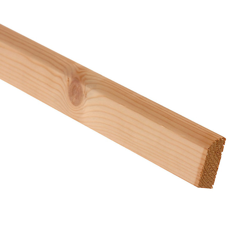 Product image for Metsä Wood Pine Bullnose Architrave (L)2.1m (W)44mm (T)15mm, Pack of 8