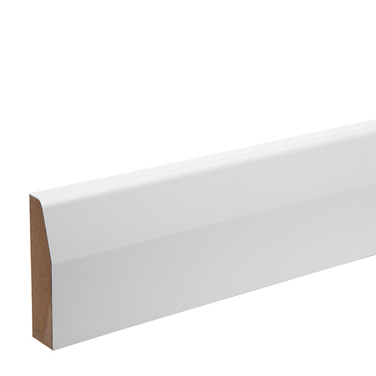 Product image for White MDF Chamfered Architrave (L)2.18m (W)69mm (T)18mm, Pack of 5