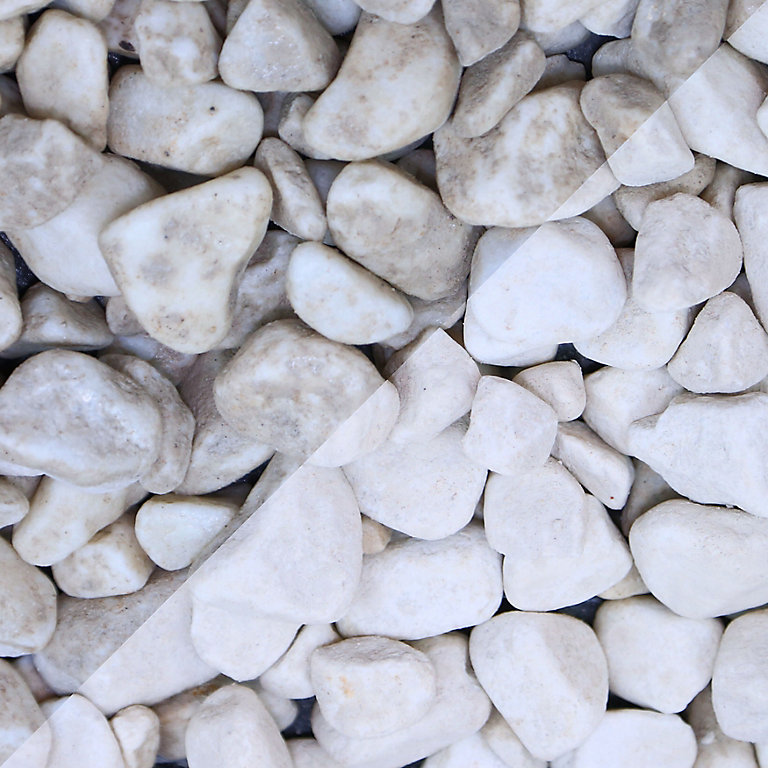 Product image for Blooma White 15-25mm Rounded pebbles