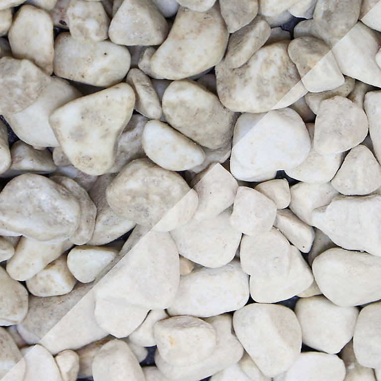 Image of Blooma White 20-40mm Rounded pebbles