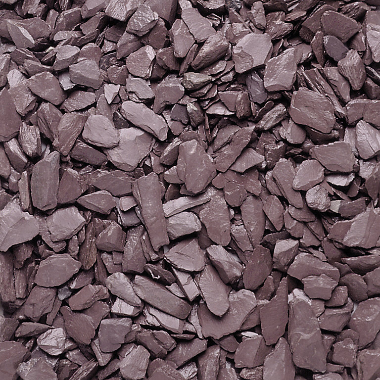 Product image for Blooma Plum 10-30mm Slate Decorative chippings, Large Bag, 0.3m²
