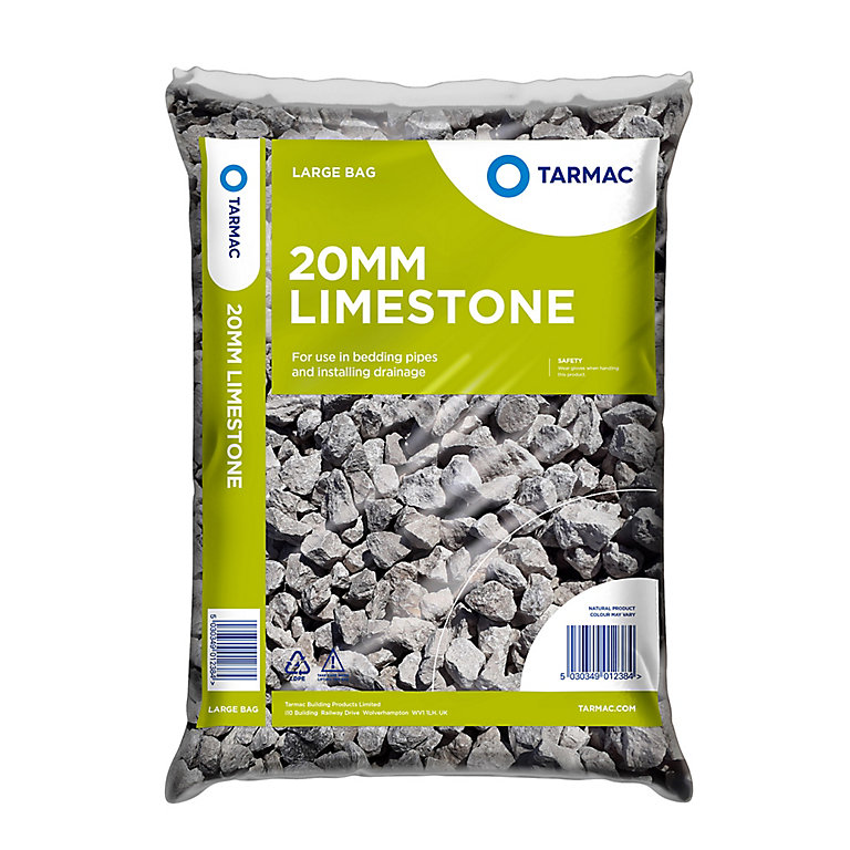 Product image for Tarmac 20mm Limestone Chippings, Large Bag
