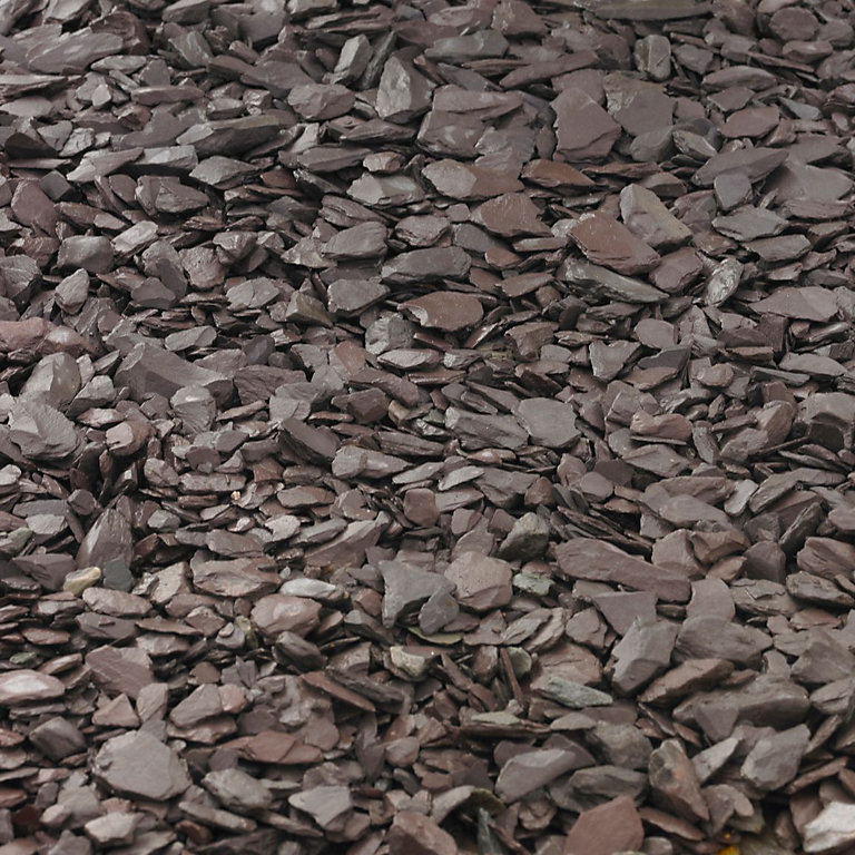 Product image for Blooma Plum 10-30mm Slate Decorative chippings, Bulk Bag, 9.5m²