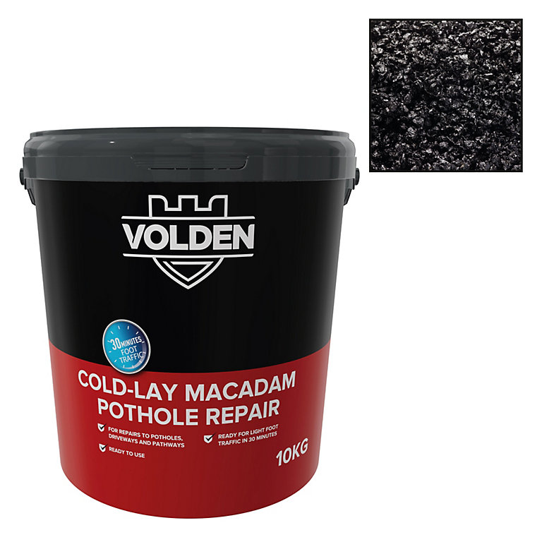 Product image for Volden Pothole Repair Ready mixed Macadam, 10kg Tub