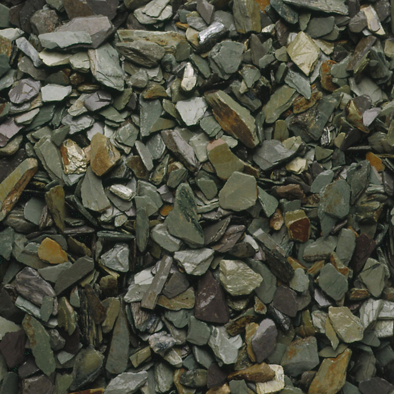 Image of Blooma Green 20mm Slate Decorative chippings, Bulk Bag, 9.5m²