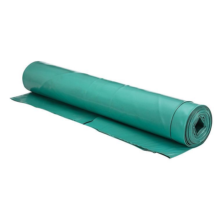 Image of Capital Valley Plastics Ltd Green 300 Micron Damp proof membrane, (L)25m (W)4m