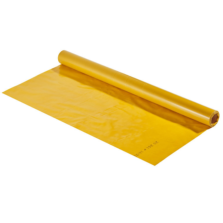 Product image for Volden Yellow 15 Micron Vapour barrier membrane, (L)10m (W)2m