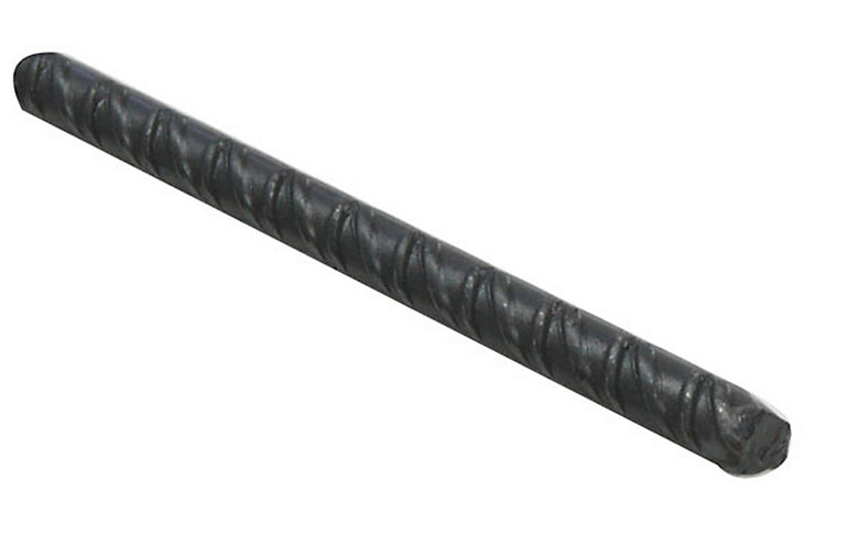 Product image for Varnished Hot-rolled steel Twisted Round Bar, (L)2m (Dia)8mm