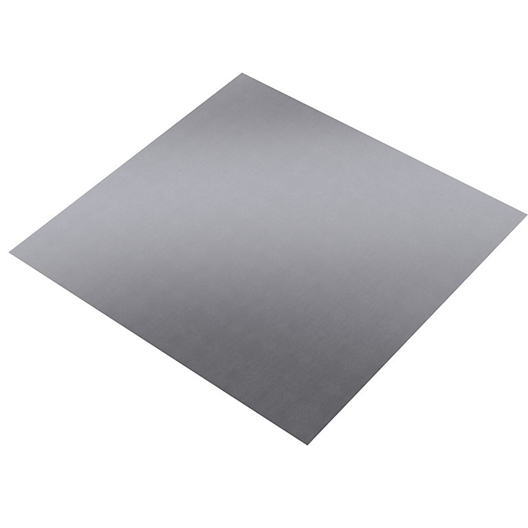 Image of Silver effect Aluminium Flat Smooth Sheet, (H)500mm (W)250mm (T)1mm 260g