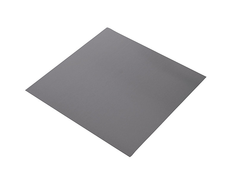Product image for Silver effect Steel Smooth Sheet, (H)500mm (W)250mm (T)1mm 900g