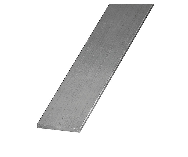 Product image for Galvanised Cold-pressed steel Flat Bar, (L)1000mm (W)40mm (T)1.5mm