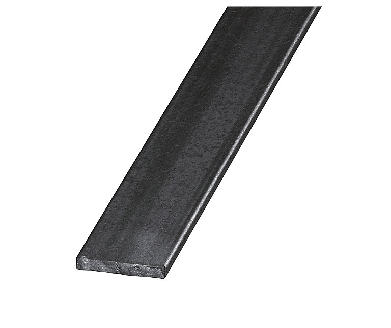 Product image for Varnished Hot-rolled steel Flat Bar, (L)2500mm (W)20mm (T)4mm