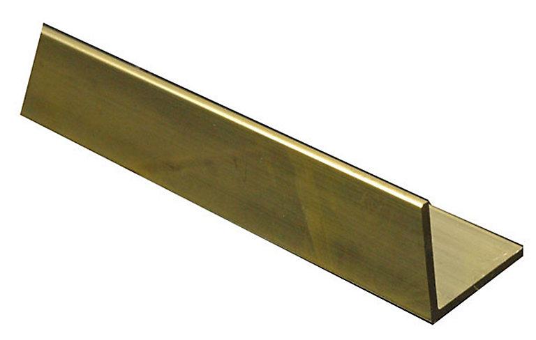 Product image for Brass Equal L-shaped Channel, (L)1m (W)8mm